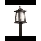 Kichler 49911RZ 1-Light Rubbed Bronze 150W Outdoor Post Light