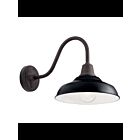 Kichler 49990BK 1-Light Black 100W Outdoor Wall Light