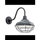 Kichler 49990GG 1-Light Gloss Grey 100W Outdoor Wall Light