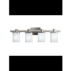 Kichler 5054NI 4-Lights Brushed Nickel 100W Vanity Light