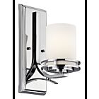 Kichler 5076CH 1-Light Chrome 100W Vanity Light