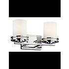 Kichler 5077CH 2-Lights Chrome 60W Vanity Light