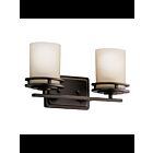 Kichler 5077OZ 2-Lights Olde Bronze 60W Vanity Light