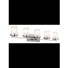 Kichler 5085CH 5-Lights Chrome 100W Vanity Light