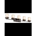 Kichler 5085OZ 5-Lights Olde Bronze 100W Vanity Light