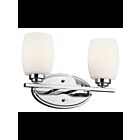 Kichler 5097CH 2-Lights Chrome 100W Vanity Light