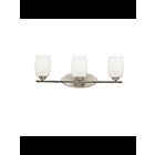 Kichler 5098NI 3-Lights Brushed Nickel 100W Vanity Light