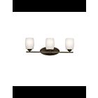 Kichler 5098OZS 3-Lights Olde Bronze 100W Vanity Light