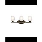 Kichler 5098OZSL18 3-Lights Olde Bronze 10W LED Vanity Light