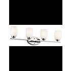 Kichler 5099CH 4-Lights Chrome 100W Vanity Light