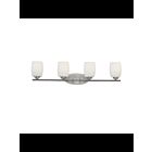 Kichler 5099NI 4-Lights Brushed Nickel 100W Vanity Light