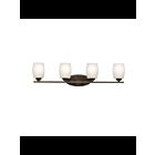 Kichler 5099OZSL18 4-Lights Olde Bronze 10W LED Vanity Light
