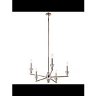 Kichler 52001PN 5-Lights Polished Nickel 60W 1-Tier Chandelier