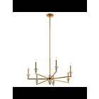 Kichler 52002FXG 7-Lights Fox Gold 60W 1-Tier Chandelier