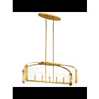 Kichler 52023FXG 7-Lights Fox Gold 60W Linear Chandelier
