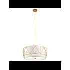 Kichler 52072CLG 4-Lights Classic Gold 75W Drum Pendant