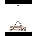 Kichler 52078PAL 6-Lights Palm 60W Oval Chandelier