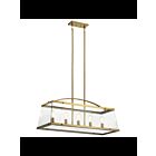 Kichler 52123BNB 5-Lights Brushed Natural Brass 75W Linear Chandelier