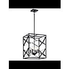 Kichler 52141BK 4-Lights Black 60W Foyer Pendant