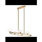 Kichler 52224FXG 6-Lights Fox Gold 50W Oval Chandelier