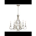 Kichler 52240NI 6-Lights Brushed Nickel 60W 1-Tier Chandelier