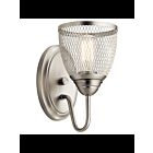 Kichler 52274NI 1-Light Brushed Nickel 75W Wall Sconce
