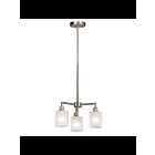 Kichler 52282NI 3-Lights Brushed Nickel 75W 1-Tier Chandelier