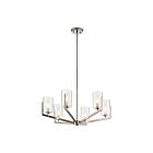 Kichler 52314CLP 6-Lights Classic Pewter 60W 1-Tier Chandelier