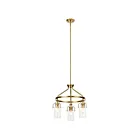 Kichler 52377NBR 3-Lights Brushed Brass Chandelier