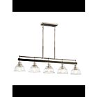 Kichler 52404PN 5-Lights Polished Nickel 75W Linear Chandelier
