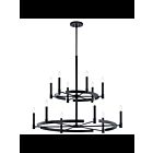 Kichler 52428BK 12-Lights Black 60W Round Chandelier