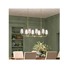 Kichler 52510BNB 8-Lights Brushed Natural Brass 480W Chain Chandelier