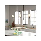 Kichler 52519BK 3-Lights Black 75W Rod Chandelier