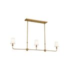 Kichler 52519BNB 3-Lights Brushed Natural Brass 75W Chandelier