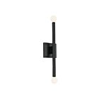 Kichler 52556BK 2-Lights Black 120W Wall Sconce