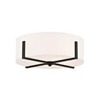 Kichler 52594BK 4-Lights Black 240W Flush Mount