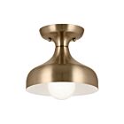 Kichler 52599CPZ 1-Light Champagne Bronze 60W Semi Flush Mount