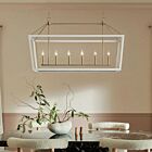Kichler 52622CPZWH Delvin 6-Lights 360W Champagne Bronze/White Chandelier