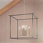 Kichler 52629PN Eisley 8-Lights 480W Polished Nickel and Black Pendant 