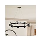Kichler Palta 52642BK 9-Lights Black 540W Cord Chandelier