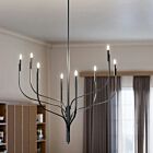 Kichler 52675BK Livadia 8-Lights 480W Black Chandelier