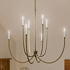 Kichler 52699CPZ Malene 8-Lights 480W Champagne Bronze Chandelier