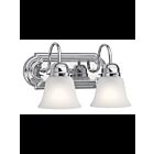 Kichler 5336CHS 2-Lights Chrome 100W Vanity Light