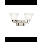 Kichler 5389NIL18 2-Lights Brushed Nickel 10W LED Vanity Light