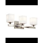 Kichler 55002NI 3-Lights Brushed Nickel 75W Vanity Light