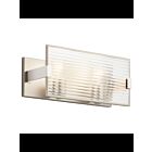 Kichler 55006SN 2-Lights Satin Nickel 75W Linear Vanity Light