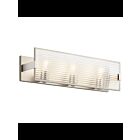 Kichler 55007SN 3-Lights Satin Nickel 75W Linear Vanity Light