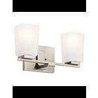 Kichler 55016NI 2-Lights Brushed Nickel 75W Vanity Light