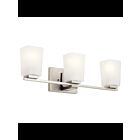 Kichler 55017NI 3-Lights Brushed Nickel 75W Vanity Light