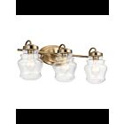 Kichler 55039CLZ 3-Lights Classic Bronze 75W Vanity Light